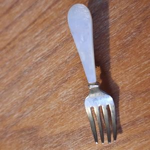 Fork with mother of pearl handle